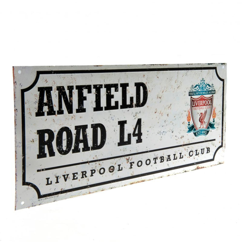 Liverpool FC Anfield Road metal skilt