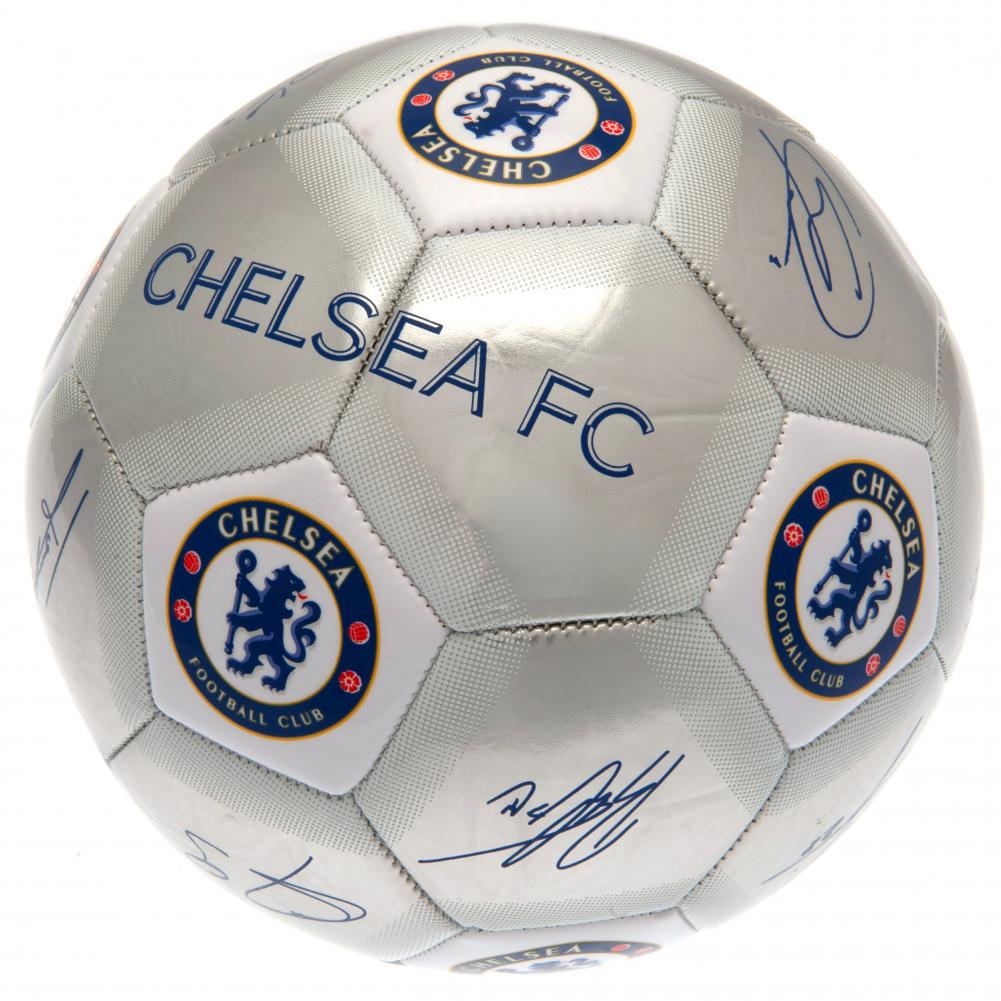Chelsea FC Fodbold med officielle underskrifter - Størrelse 5
