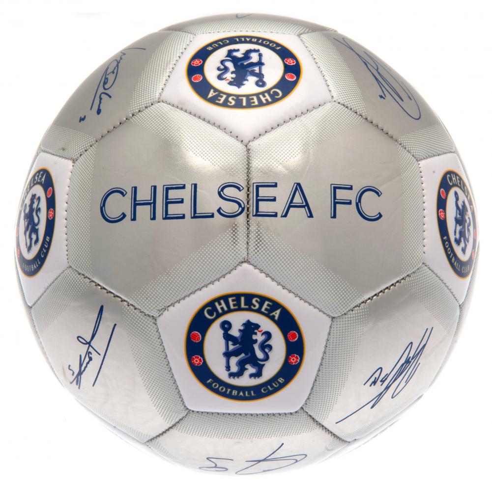 Chelsea FC Fodbold med officielle underskrifter - Størrelse 5