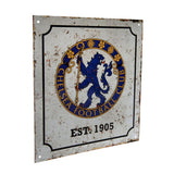Chelsea FC Retro logo skilt - 23 cm x 25 cm