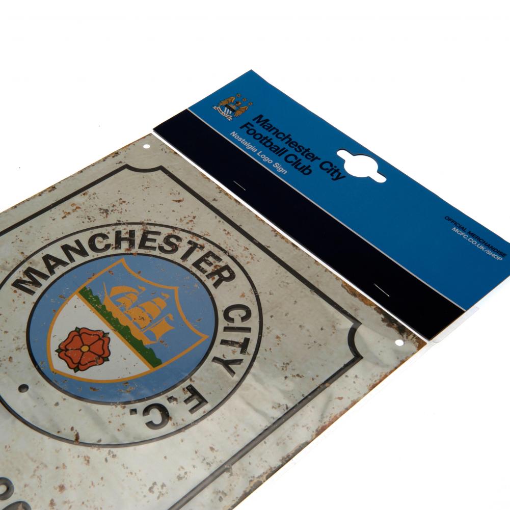 Manchester City FC Retro logo skilt