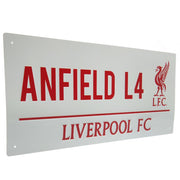 Liverpool FC Anfield metal skilt