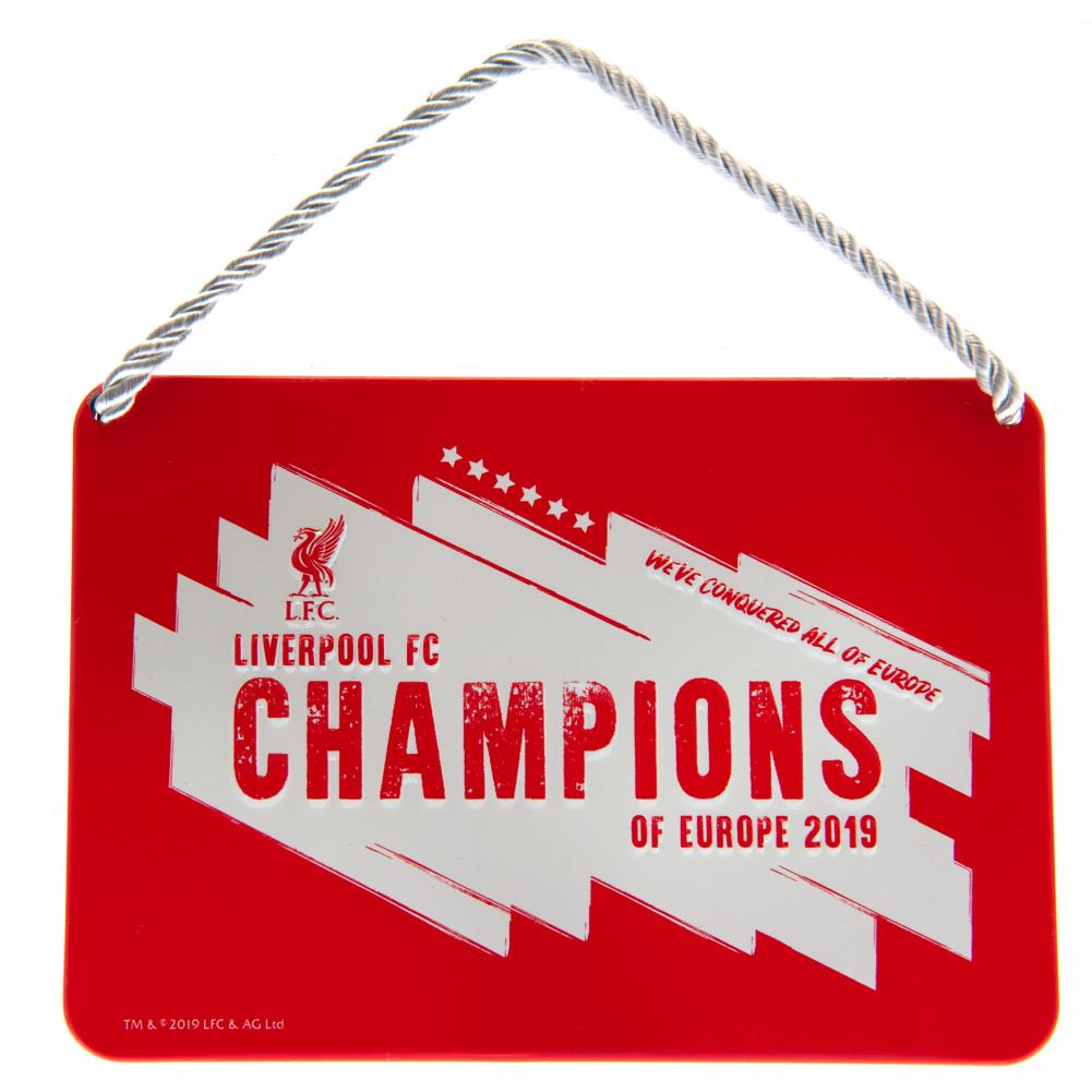 Liverpool FC Champions Of Europe skilt