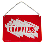 Liverpool FC Champions Of Europe skilt