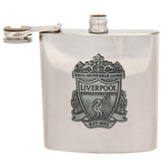 Skinnende lommelærke med Liverpool FC logo og teksten "YOU'LL NEVER WALK ALONE". Skruelåg.