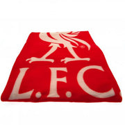 Liverpool F.C. Fleece tæppe - Rød - FODBOLDGAVER.DK