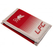 Rød og hvid nylon pung med Liverpool F.C. logo og teksten "LFC".