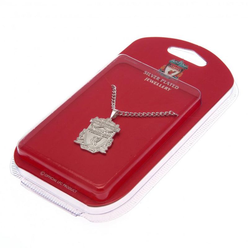 Liverpool FC Silver Plated Pendant &amp;amp; Chain XL