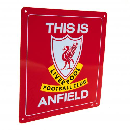 Liverpool F.C. This is Anfield skilt - Rød - FODBOLDGAVER.DK