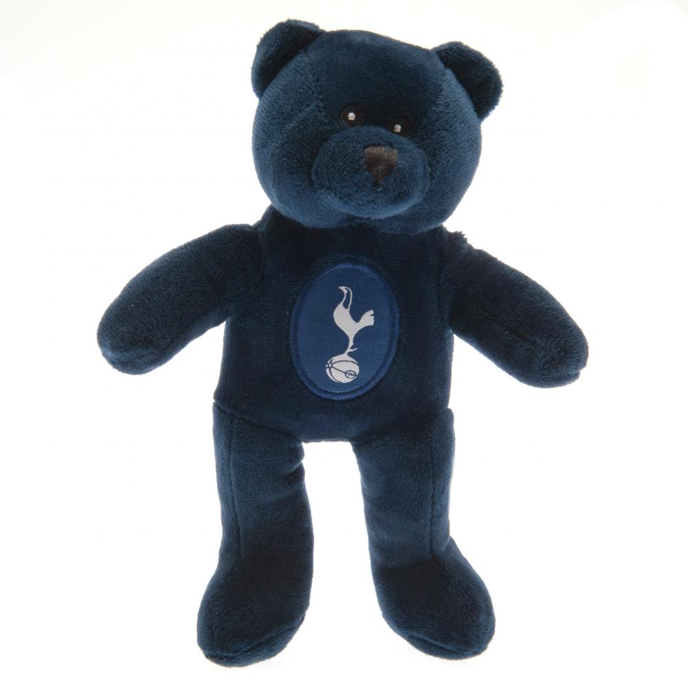 Mørkeblå plysbjørn med Tottenham Hotspur-logo på brystet.