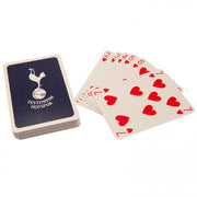 Spillekort med Tottenham Hotspur-logo, viser hjerter i talrækkefølge fra 2 til 7.