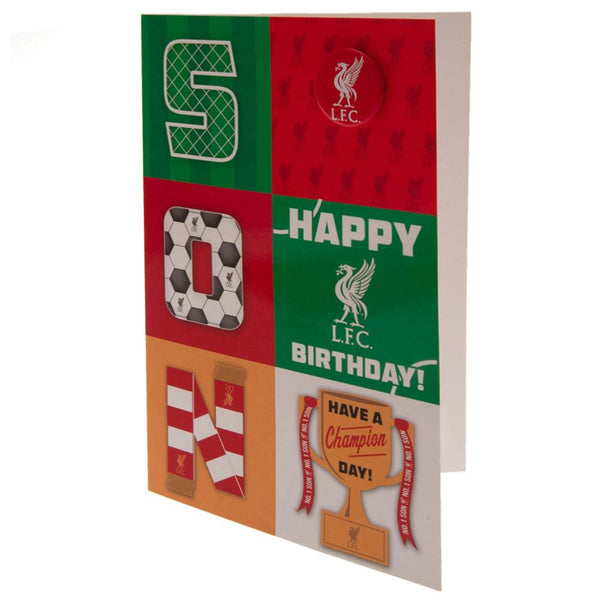 Liverpool FC Fødselsdagskort Søn