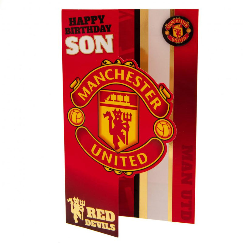 Manchester United Fødselsdagskort søn