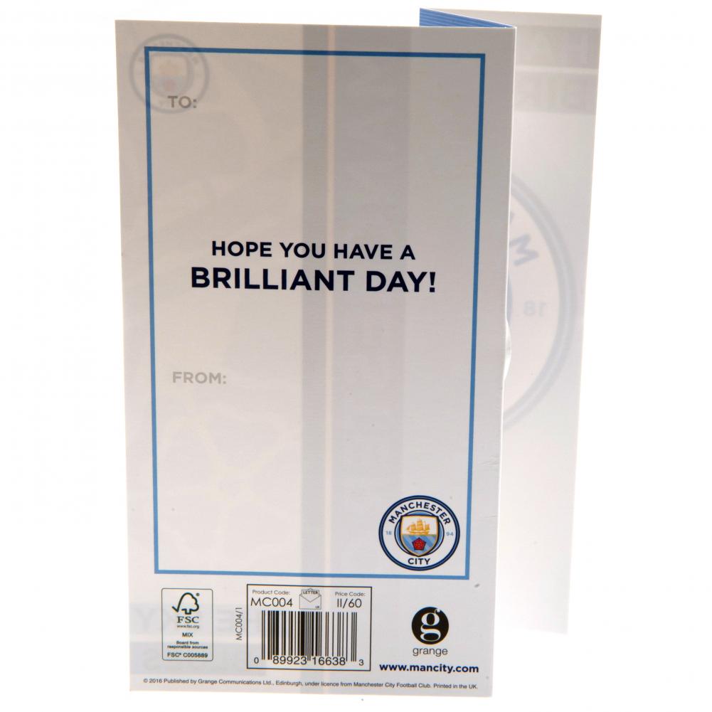 Manchester City FC Fødselsdagskort